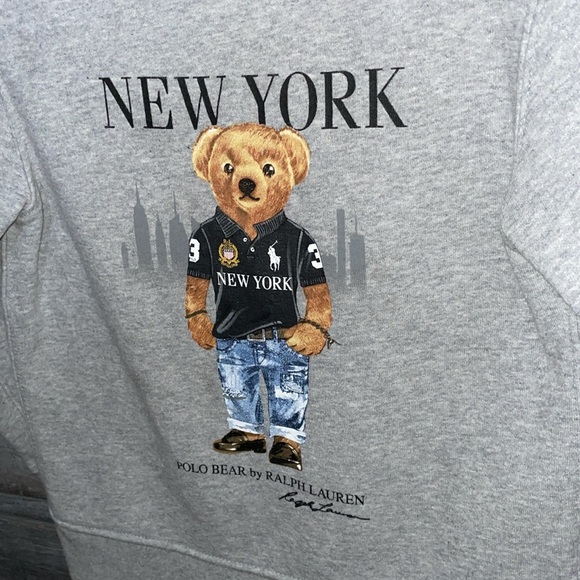 Polo Ralph Lauren Gray Sweater with Bear Print - Picture 8 of 8